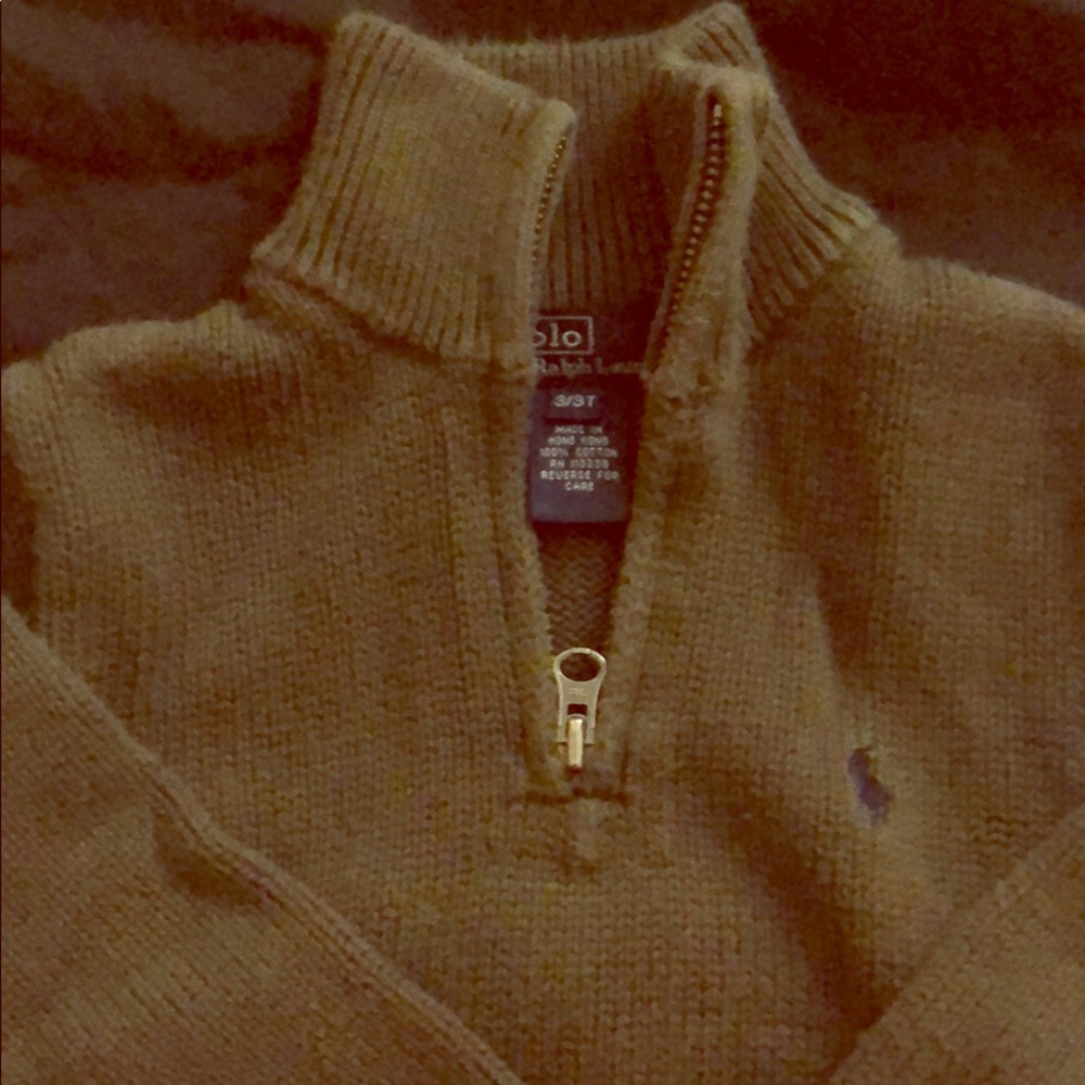 Boys Ralph Lauren pull over sweater.